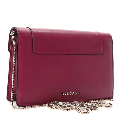 Bulgari Calfskin Serpenti Forever Crossbody Bag Plum 3 of 10