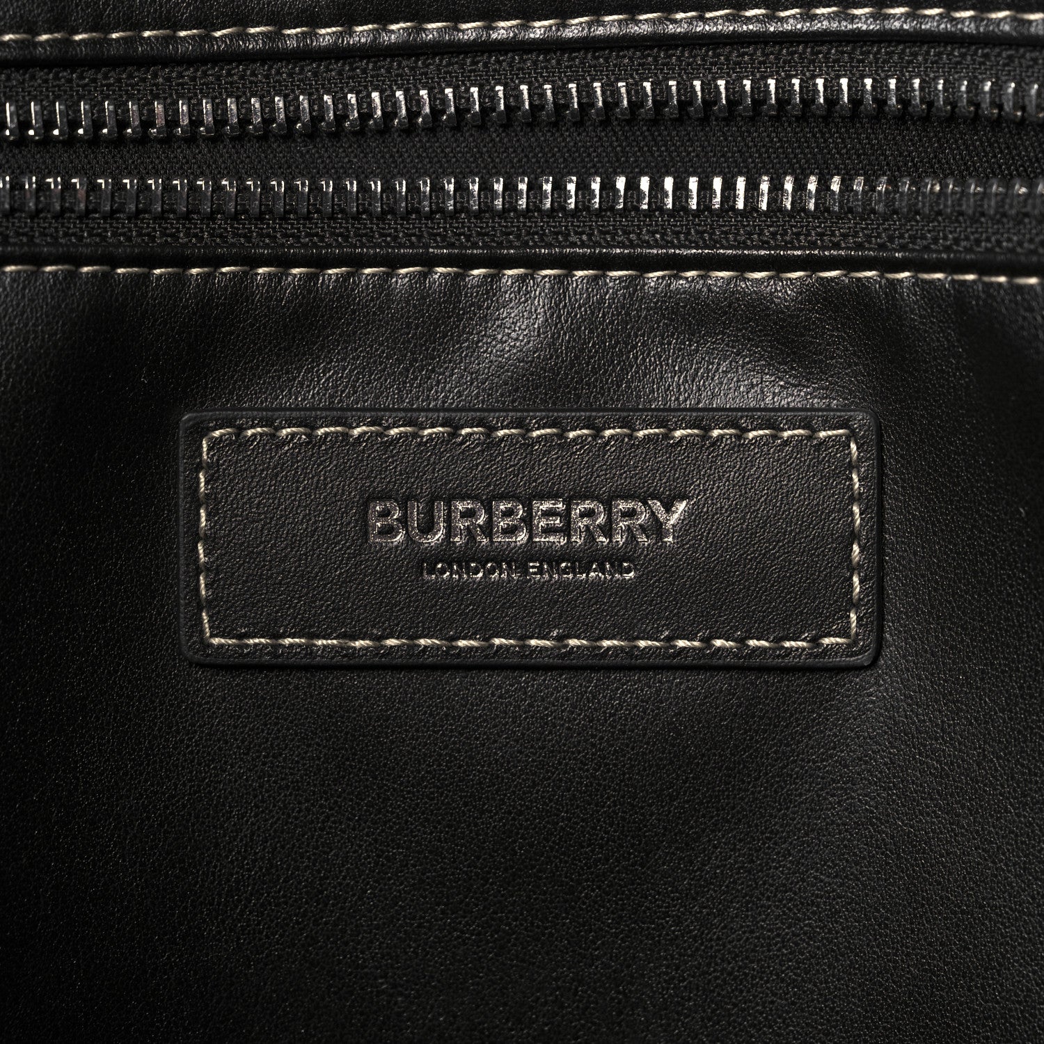 Burberry E-Canvas Denny Check Tote Brown 6 of 10
