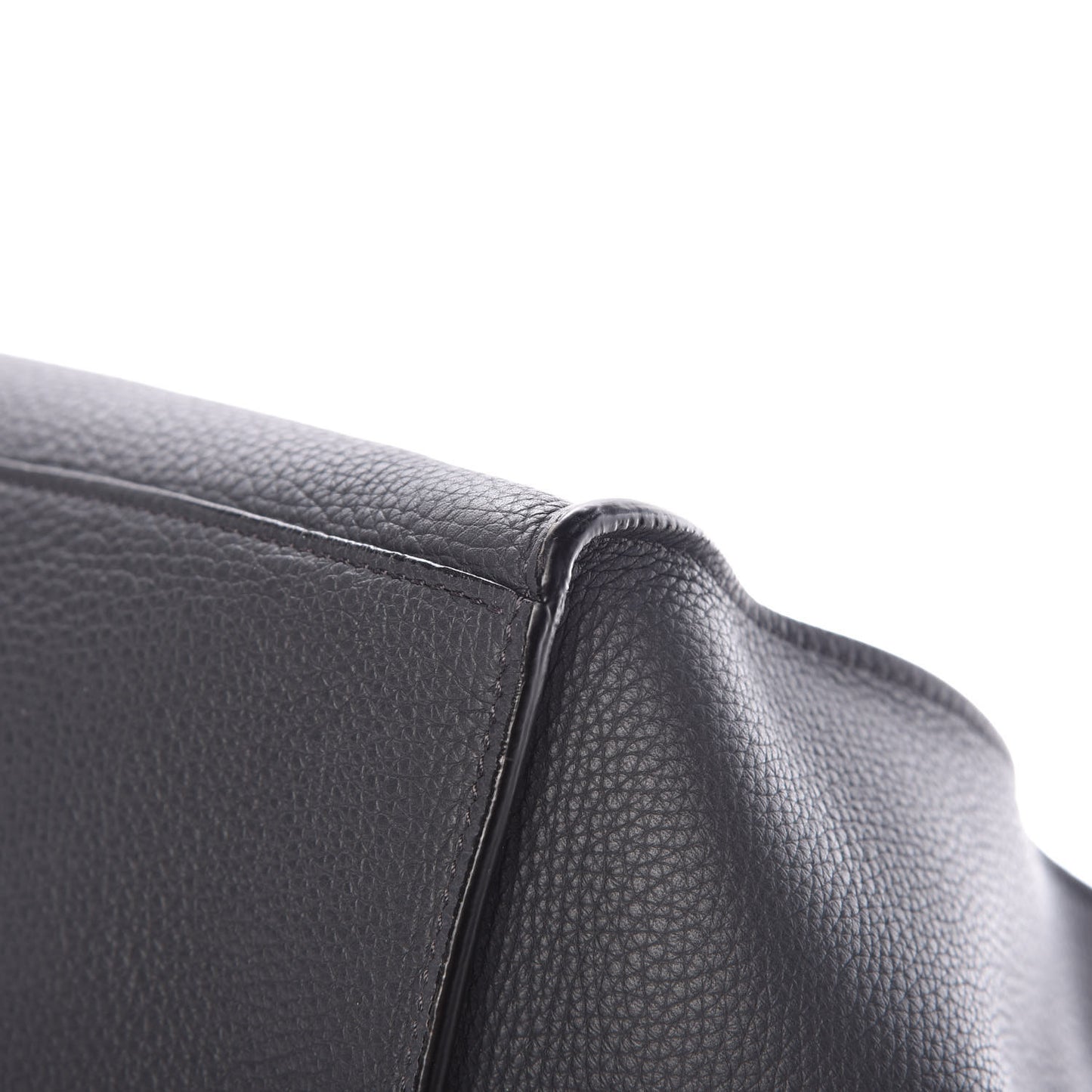 Supple Grained Calfskin Small Big Bag Anthracite