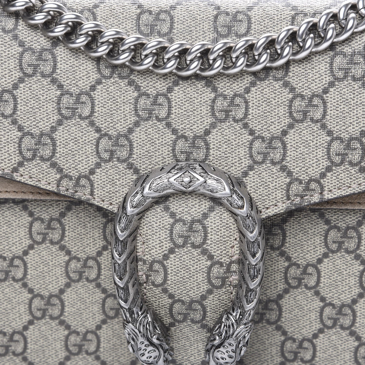 Gucci GG Supreme Monogram Small Dionysus Shoulder Bag Taupe 7 of 10