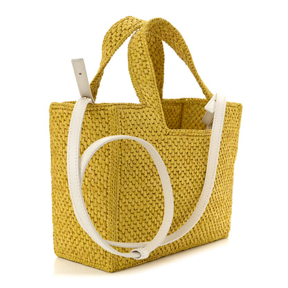 Loewe X PAULA'S IBIZA Raffia Font Tote Ochre 3 of 10