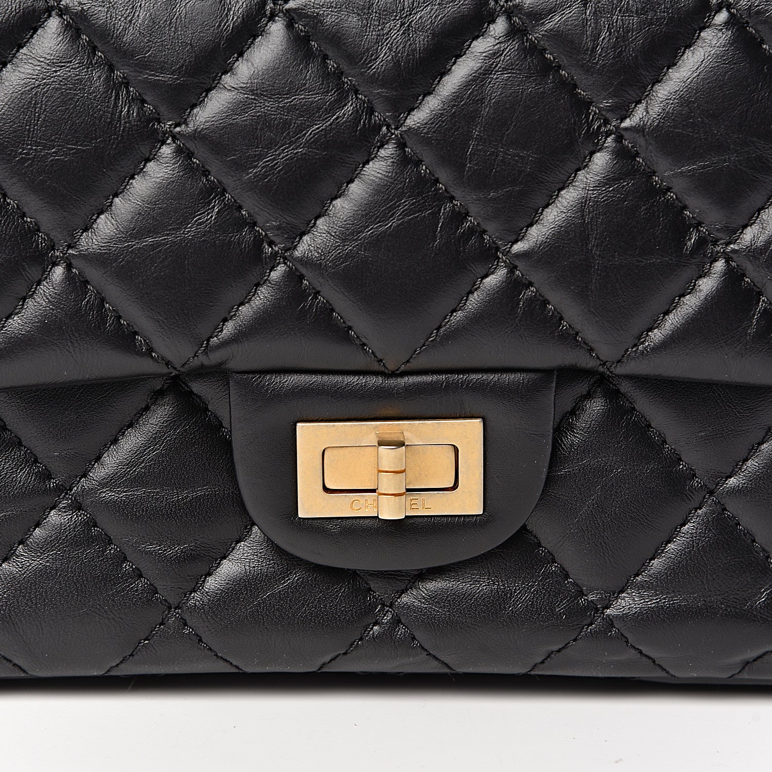 Chanel Aged Calfskin Quilted 2.55 Reissue 226 Flap Black 10 of 10