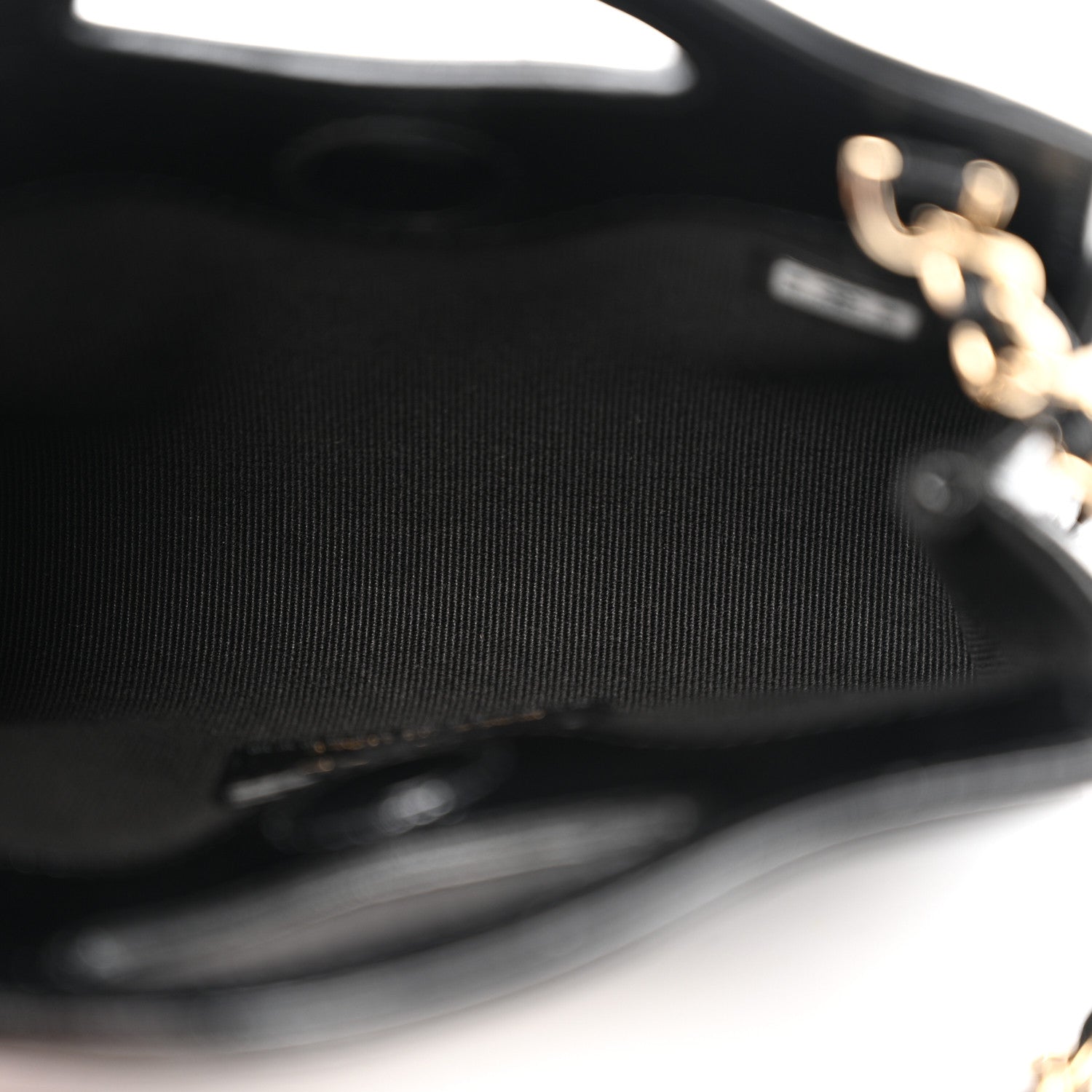 Chanel Shiny Lambskin Quilted Micro 31 Clutch With Chain Black 5 of 11