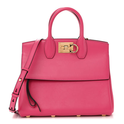 Salvatore Ferragamo Calfskin Medium Studio Bag Phoenix Pink 1 of 12
