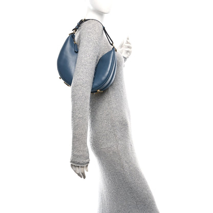 Fendi Vitello Grace Matte Small Fendigraphy Hobo Bag Mirto 3 of 10