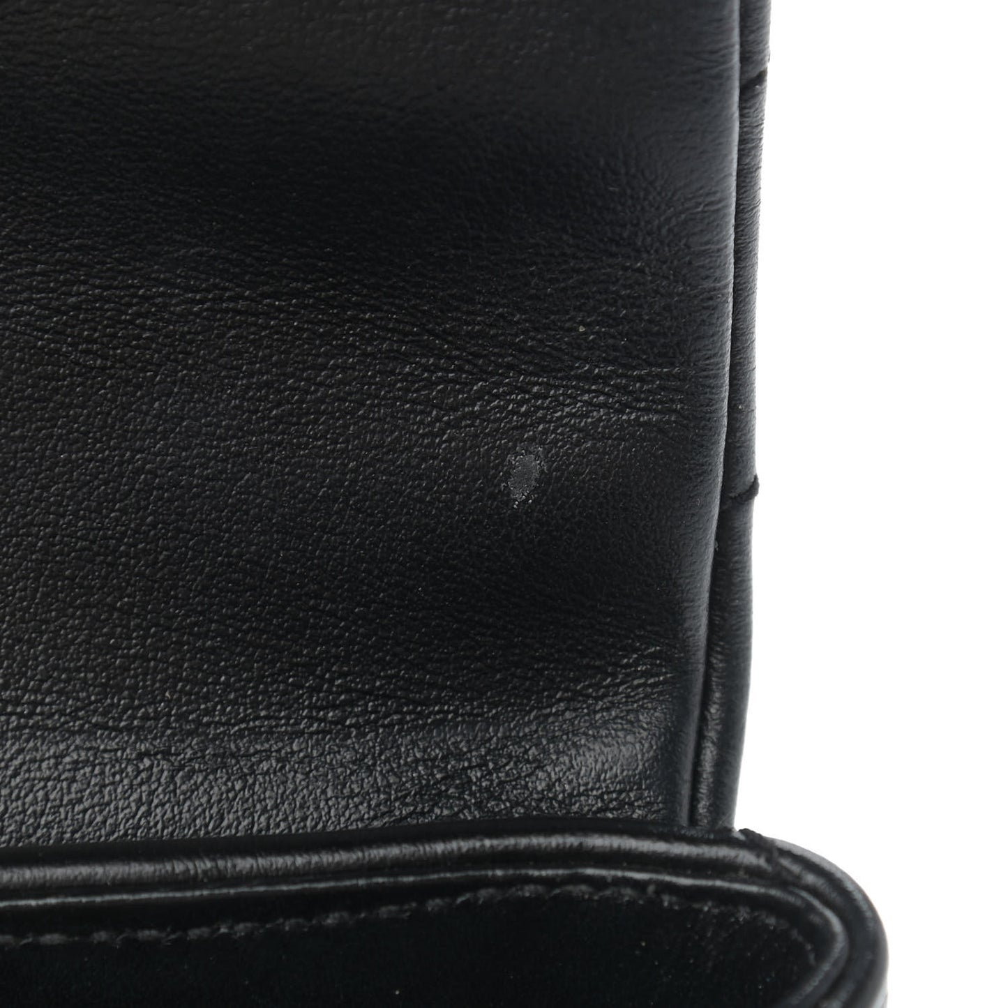 Calfskin Y Quilted Monogram Toy Loulou Crossbody Bag Black