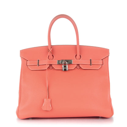 Hermes Taurillon Clemence Birkin 35 Crevette 1 of 26