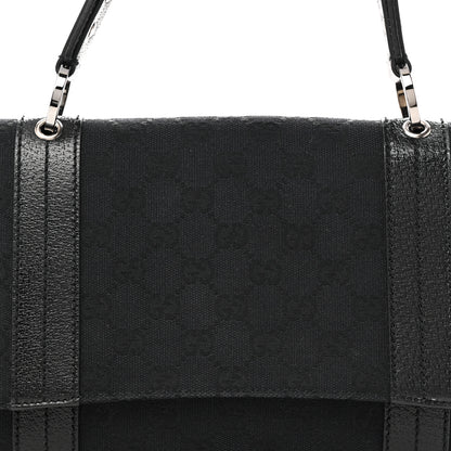 Gucci Monogram Satchel Black 8 of 10