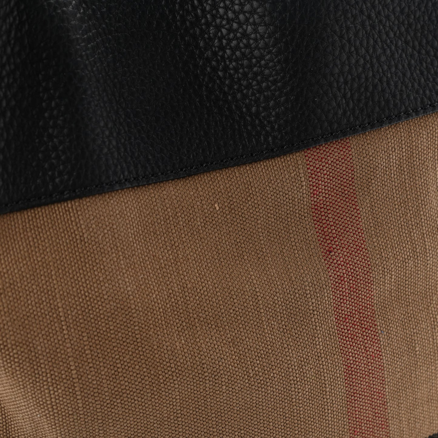 Grainy Calfskin Canvas Mega Check Medium Ashby Tassel Hobo Black