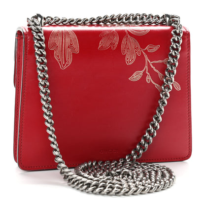 Gucci Calfskin Chinese New Year Mini Dionysus Shoulder Bag Hibiscus Red 3 of 12