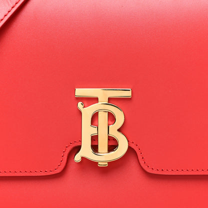 Burberry Calfskin Medium TB Bag Bright Red 7 of 9