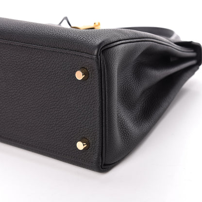 Hermes Togo Kelly Retourne 28 Black 37 of 38