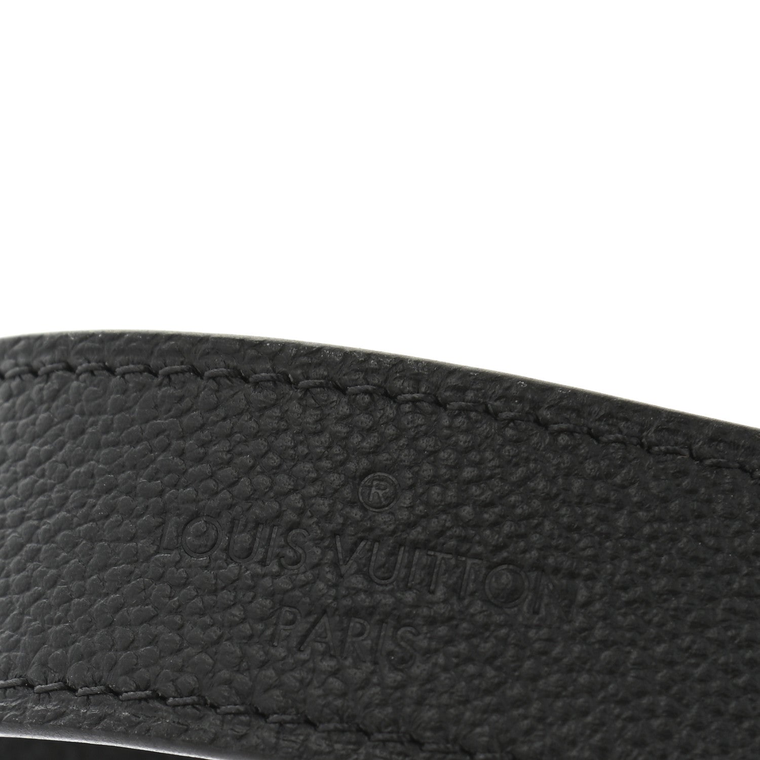Louis Vuitton Calfskin Alma BB Shoulder Strap Black 3 of 4