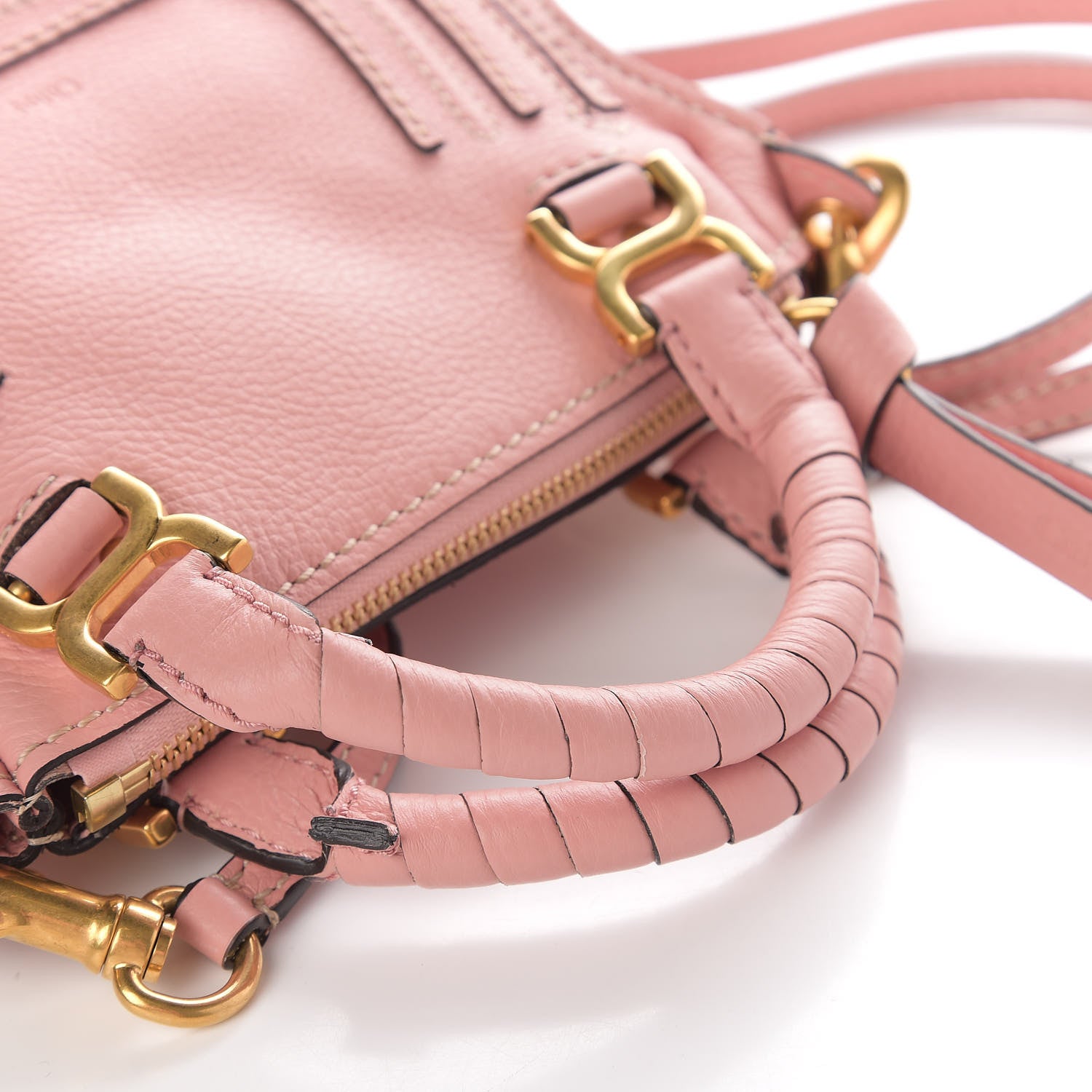 Chloe Calfskin Mini Marcie Satchel Anemone Pink 13 of 13