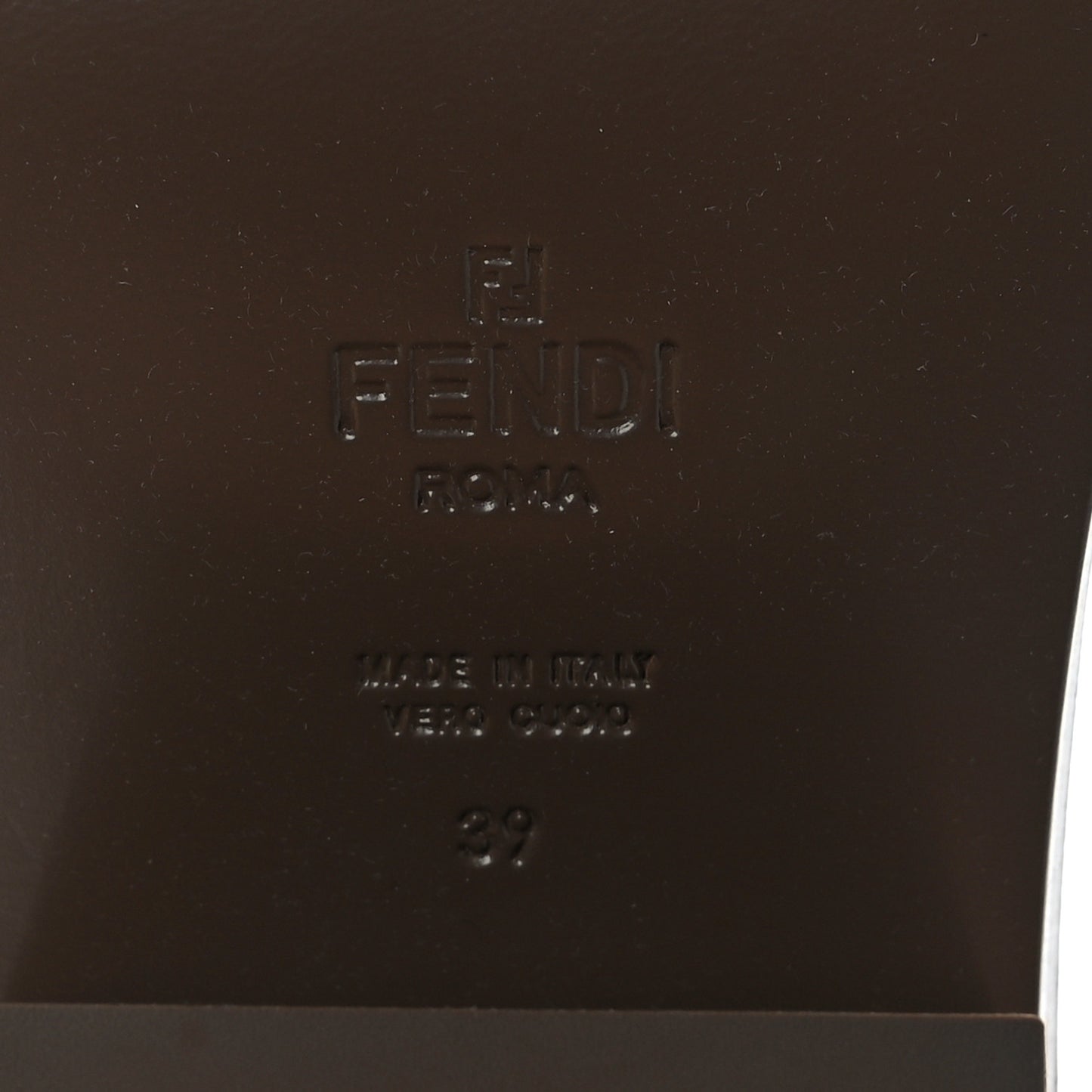 Vitello Abrasivato FF Cut Mules 39 Cuoio