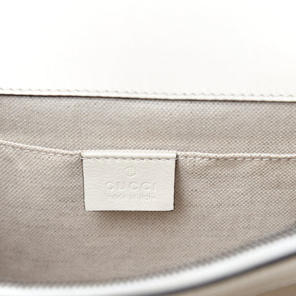 Gucci Calfskin Bamboo Web Medium Dionysus Top Handle Bag White Blue Hibiscus Red 12 of 14