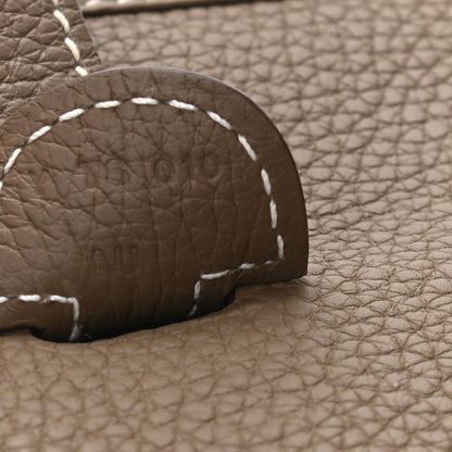 Hermes Taurillon Clemence Evelyne III PM Etoupe 7 of 11
