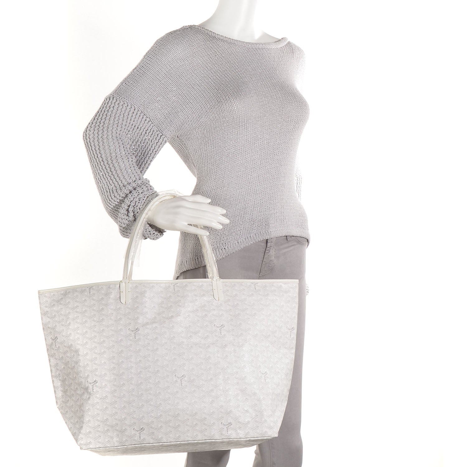 Goyard Goyardine Saint Louis GM White 2 of 10
