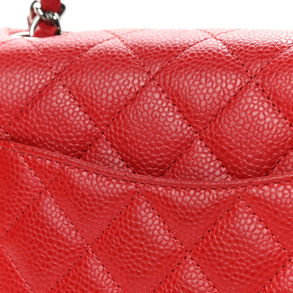 Chanel Caviar Quilted Mini Square Flap Red 10 of 10