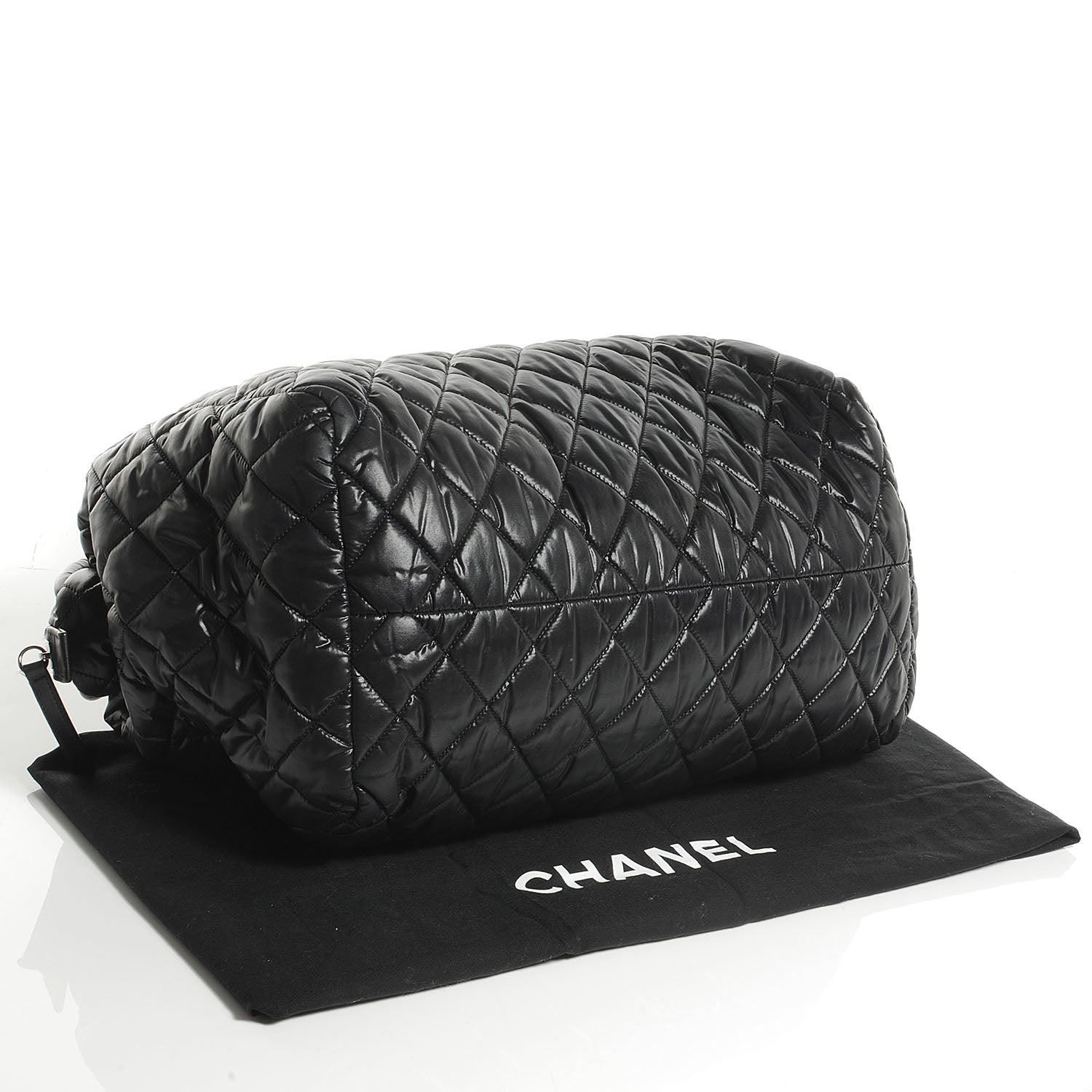Chanel Nylon Coco Cocoon Bowler Black 4 of 7