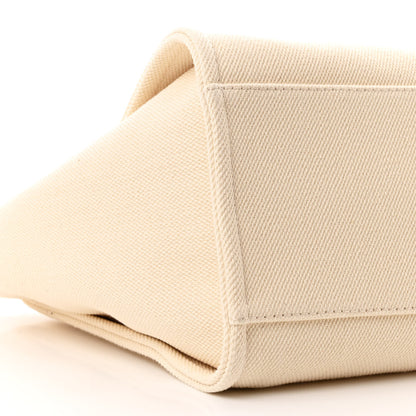 Chanel Canvas Pearl Medium Deauville Tote Ecru Beige 9 of 10