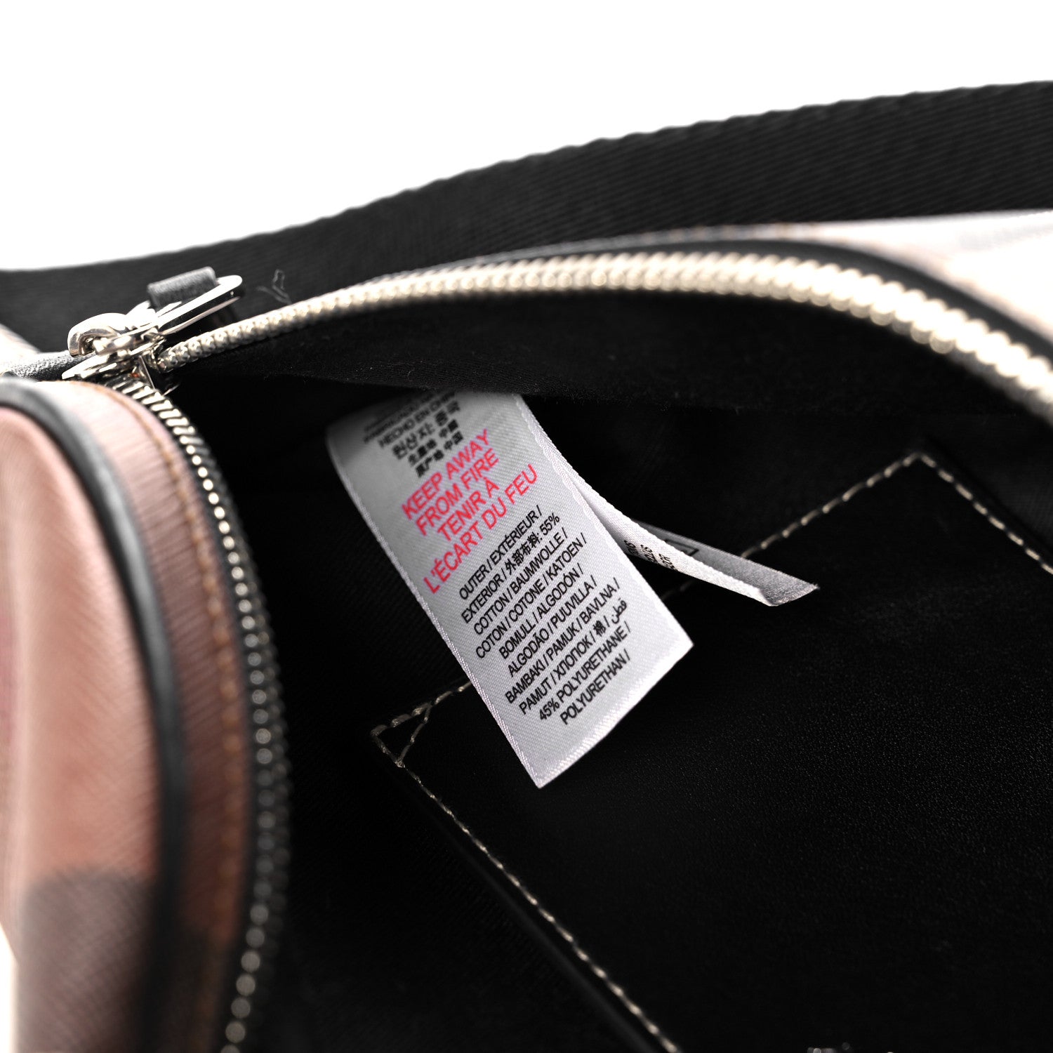 Burberry E-canvas Check Bum Bag Dark Birch Brown 7 of 11