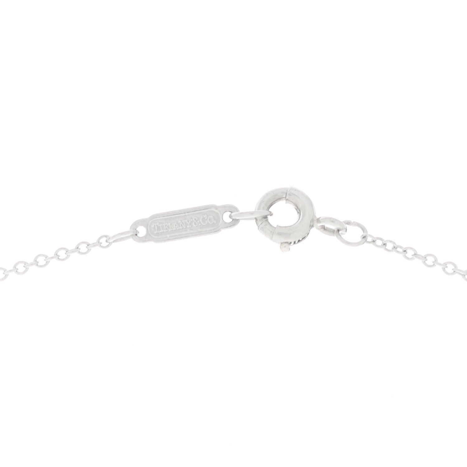 Tiffany Platinum Diamond Yellow Sapphire Star Drop Necklace 4 of 5