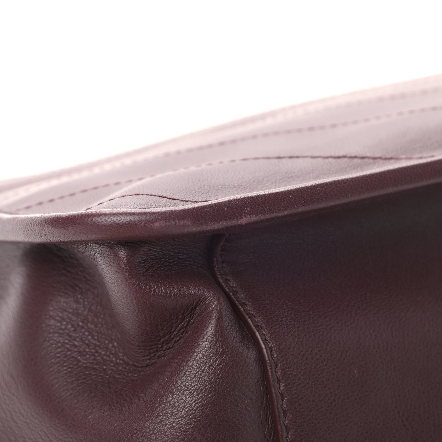 Saint Laurent Lambskin Matelasse Monogram Medium Niki Chain Satchel Burgundy 9 of 9