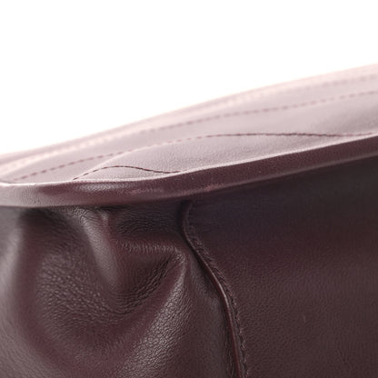 Saint Laurent Lambskin Matelasse Monogram Medium Niki Chain Satchel Burgundy 9 of 9