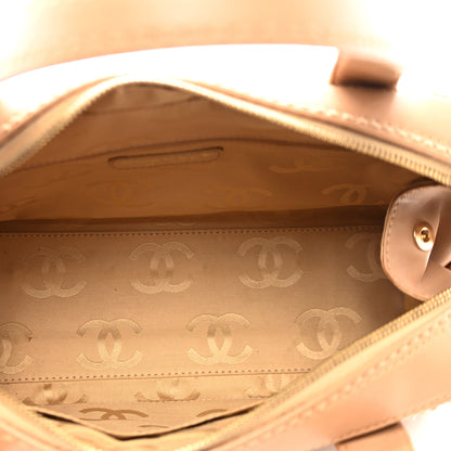 Chanel Calfskin Wild Stitch Top Handle Bag Beige 7 of 13