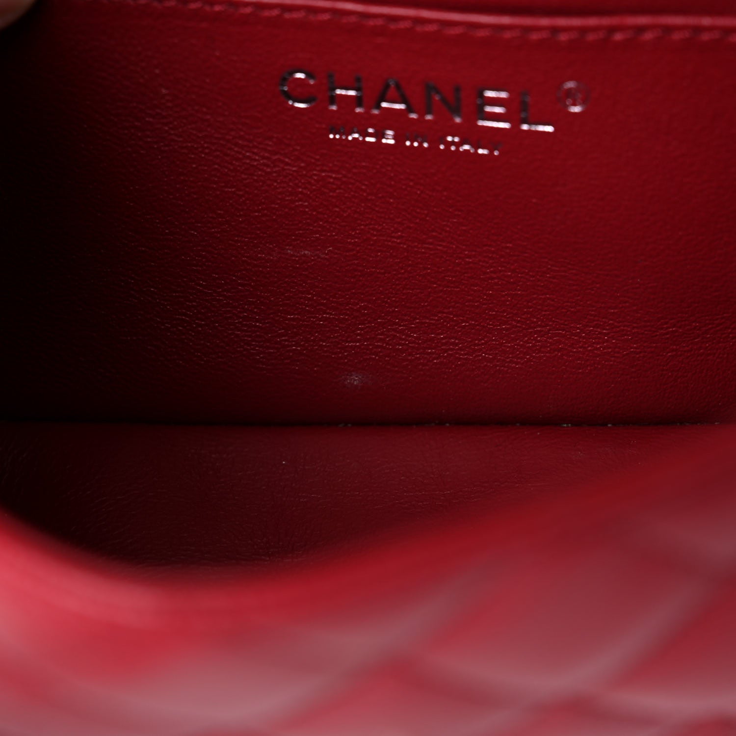 Chanel Caviar Quilted Mini Rectangular Flap Red 10 of 11