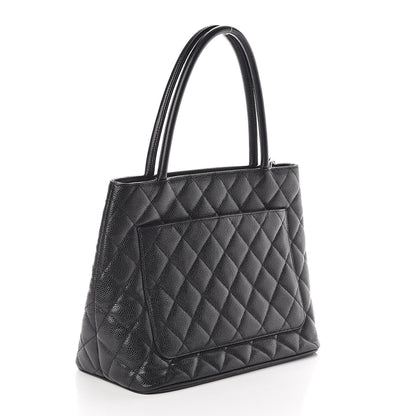 Chanel Caviar Quilted Medallion Tote Black 3 of 10