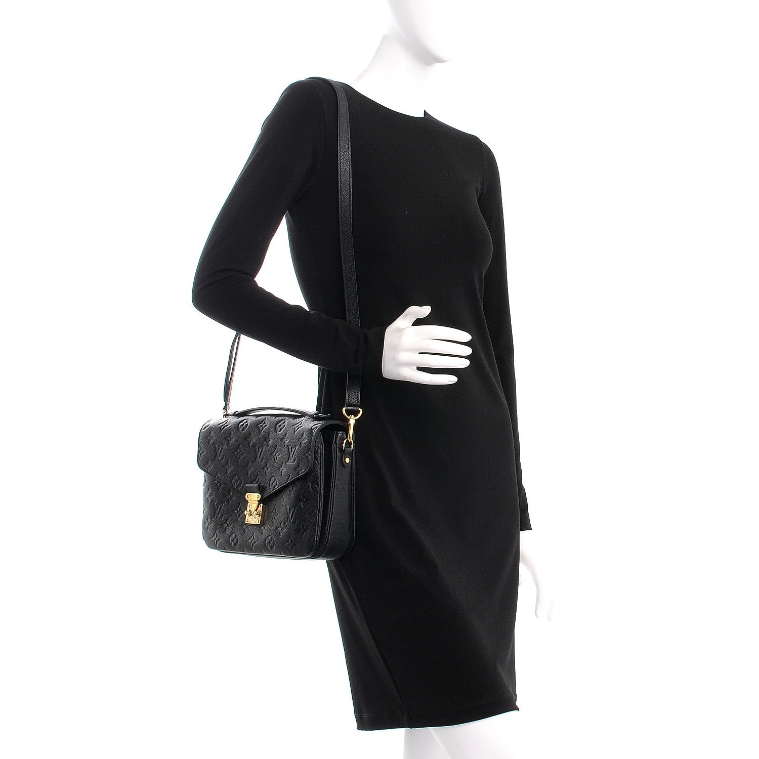 Louis Vuitton Empreinte Pochette Metis Black 2 of 7