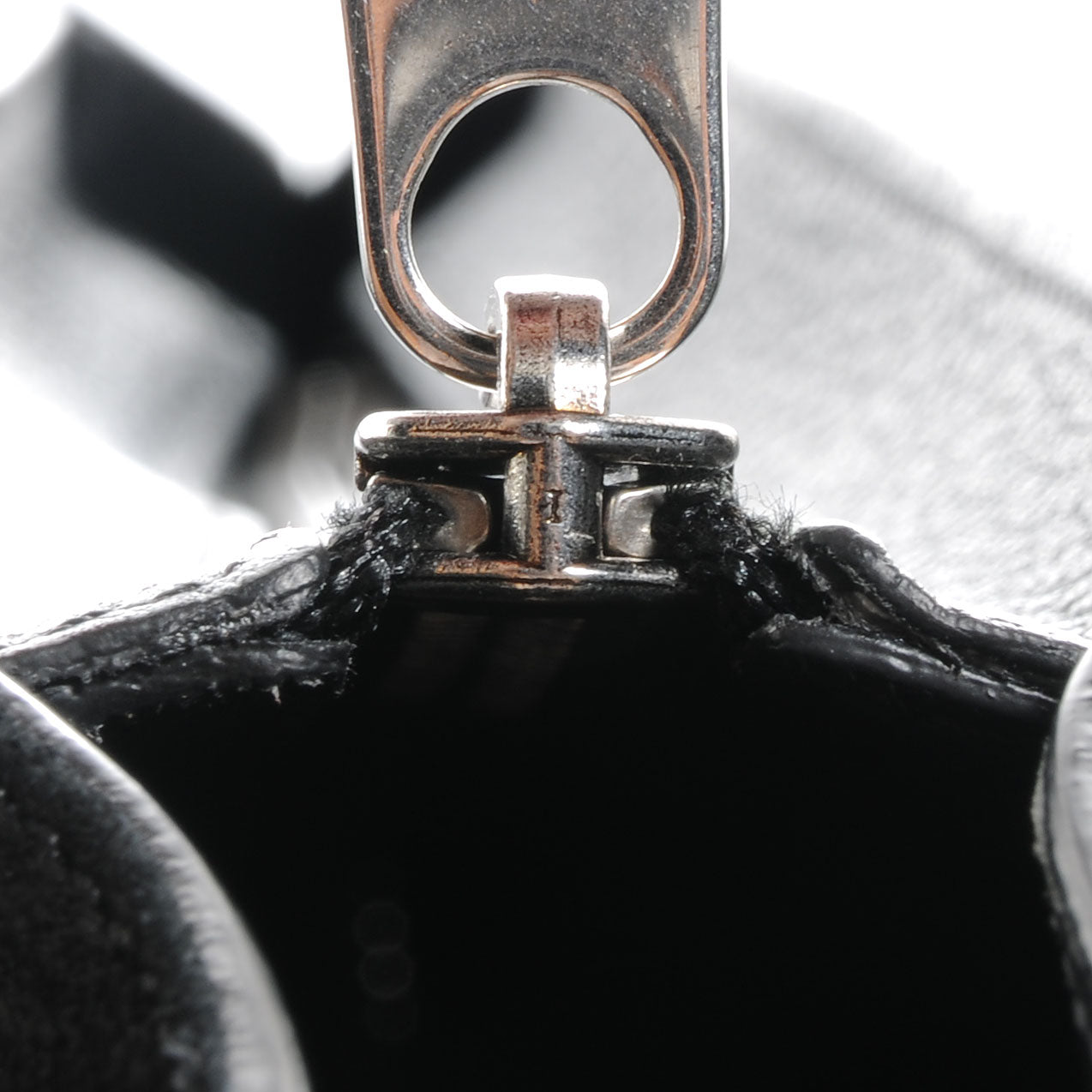 Celine Drummed Leather and Suede Small Trapeze Black 8 of 8