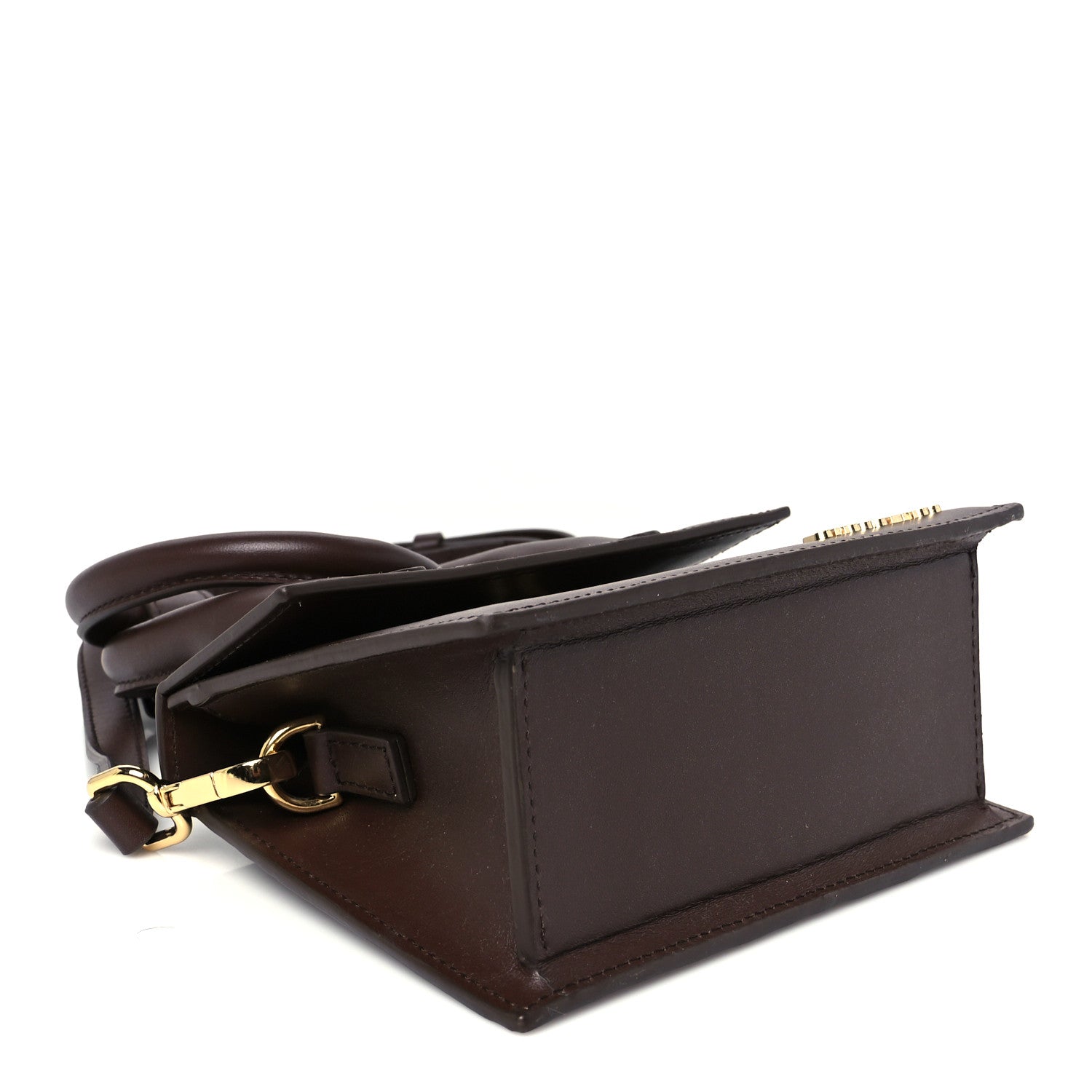 Jacquemus Smooth Calfskin Le Chiquito Noeud Dark Brown 4 of 11