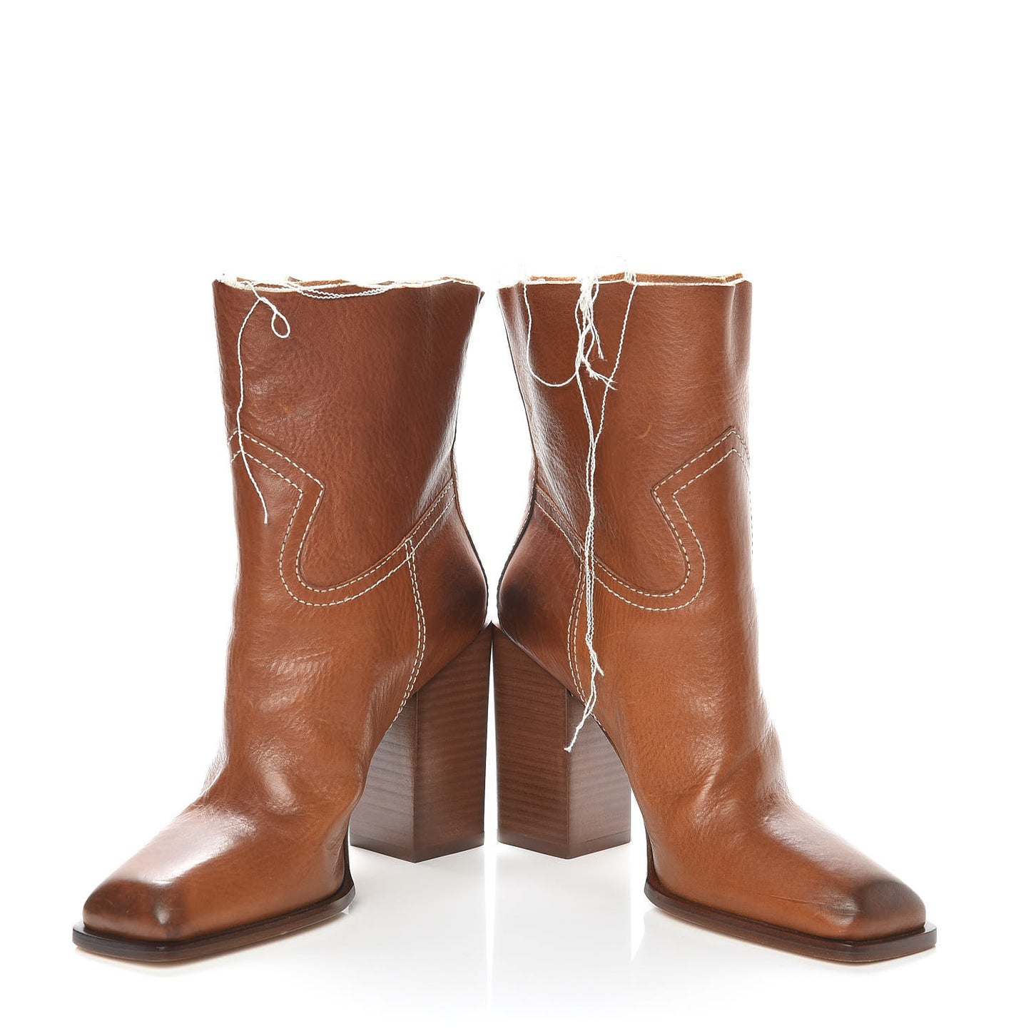 Calfskin Jodie 105 Ankle Boots 36 Camel