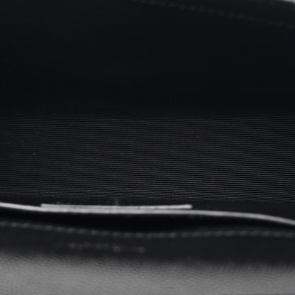 Saint Laurent Grain De Poudre Small Monogram Monochrome Kate Satchel Black 5 of 10