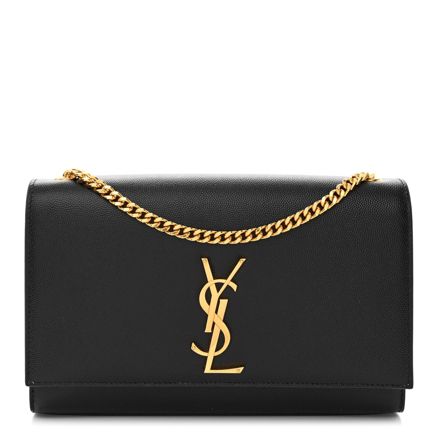 Grain De Poudre Medium Classic Monogram Kate Satchel Black