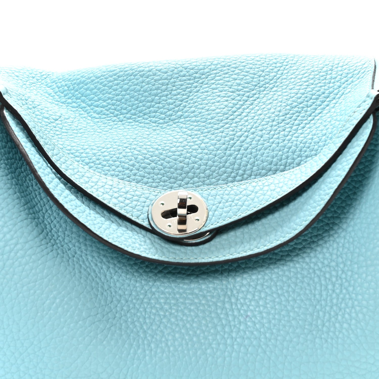 Hermes Taurillon Clemence Lindy 30 Bleu Atoll 8 of 10