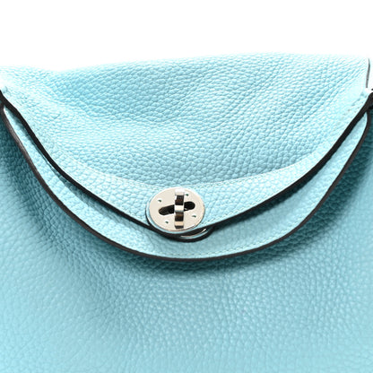 Hermes Taurillon Clemence Lindy 30 Bleu Atoll 8 of 10