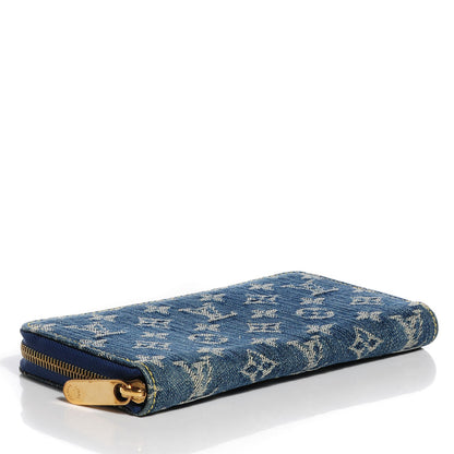 Louis Vuitton Denim Zippy Wallet Blue 4 of 7