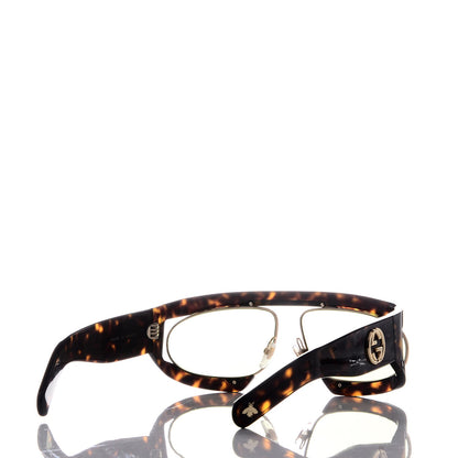 Gucci Oval Sunglasses GG0233S Tortoiseshell Gold 4 of 7