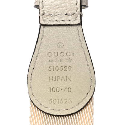 Gucci Jacquard Stripe Belt 100 40 White 3 of 6