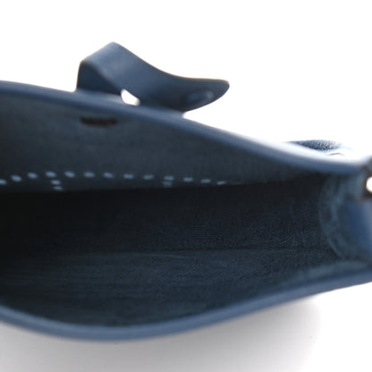Hermes Taurillon Clemence Evelyne TPM Deep Blue 5 of 9