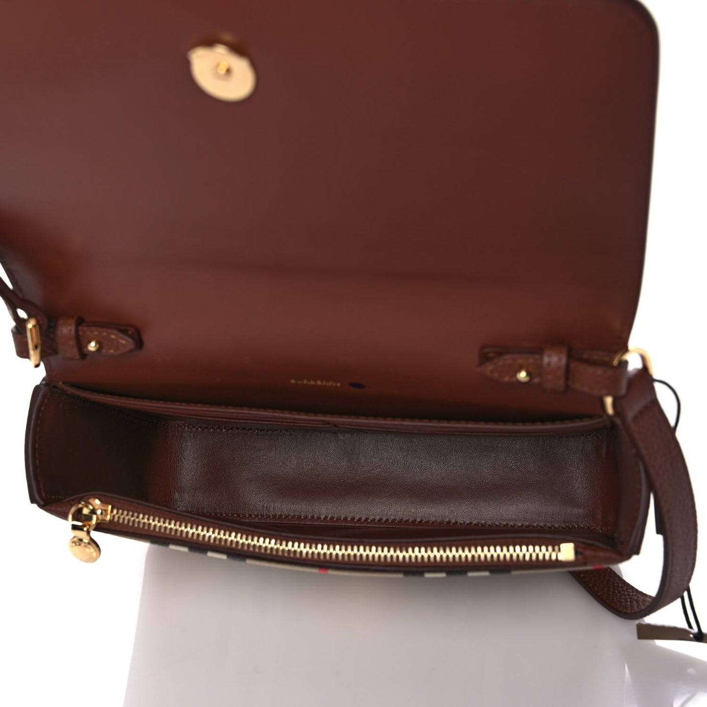 Calfskin Vintage Check New Hampshire Bag Archive Beige Tan