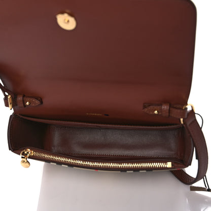Burberry Calfskin Vintage Check New Hampshire Bag Archive Beige Tan 5 of 9