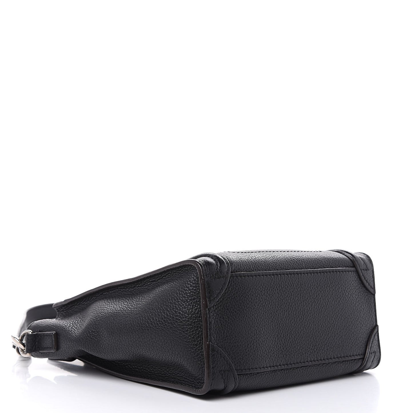 Drummed Calfskin Nano Luggage Black