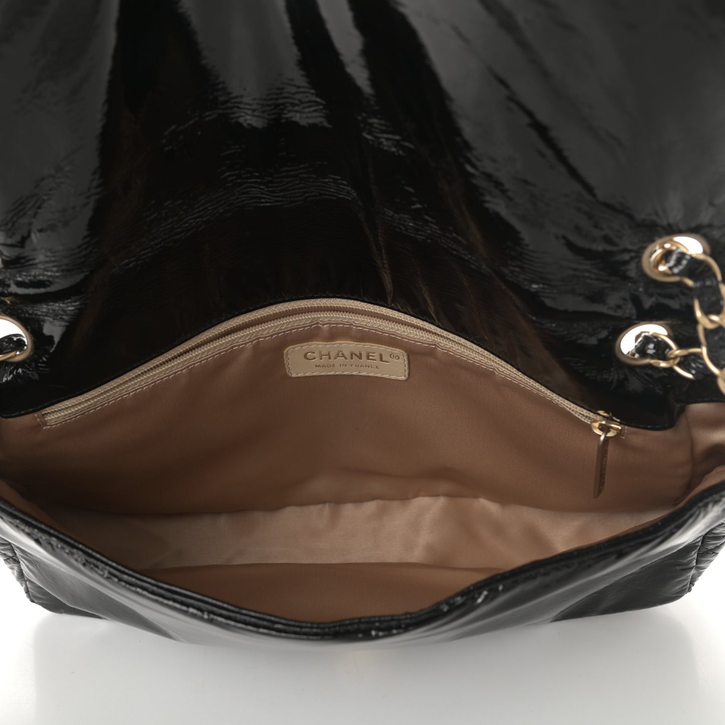 Vinyl Medium Rock and Chain Flap Black