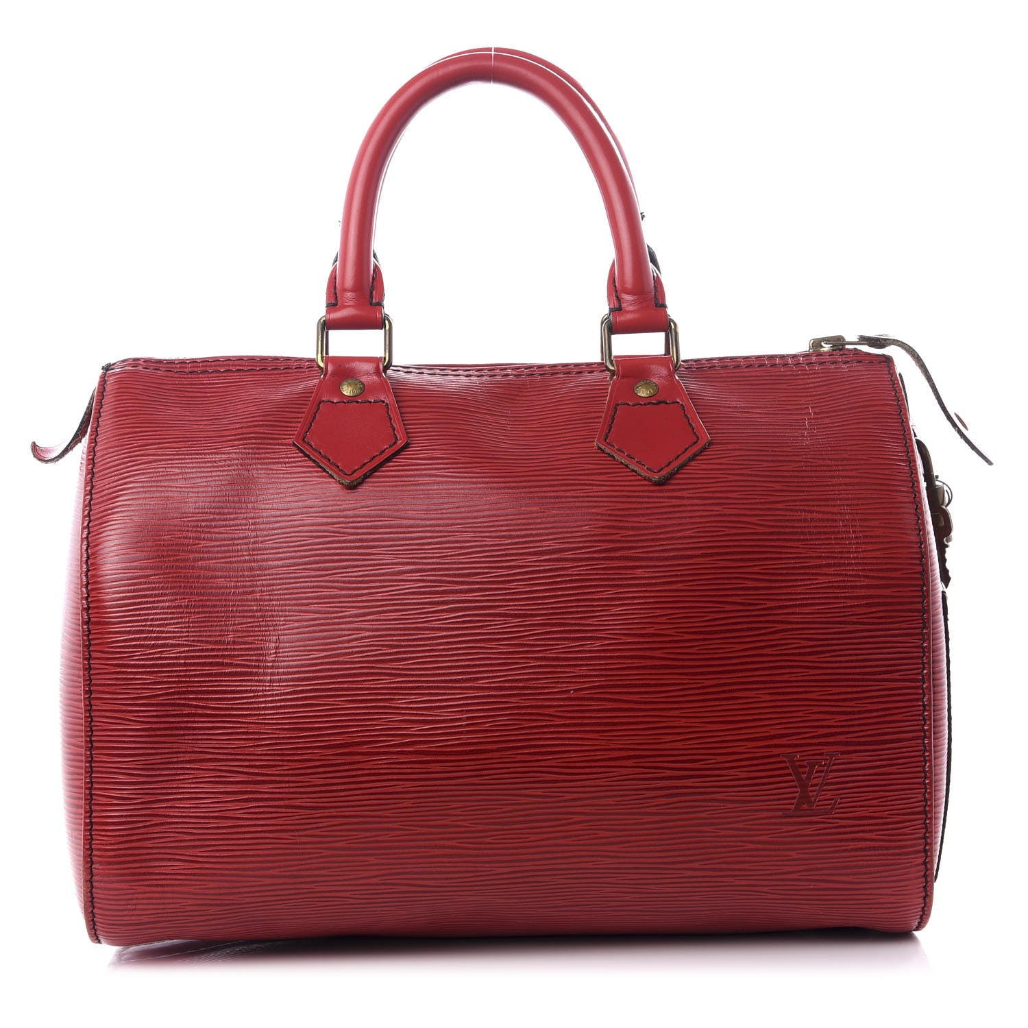 Louis Vuitton Epi Speedy 25 Castillan Red 1 of 8