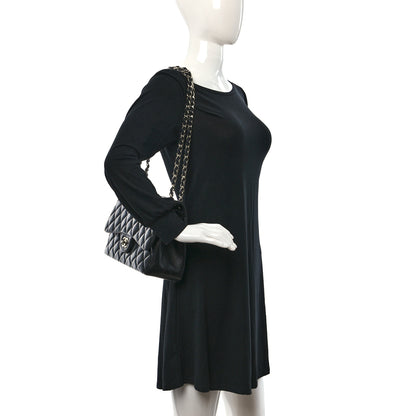 Chanel Lambskin Quilted Jumbo Double Flap Black 2 of 11
